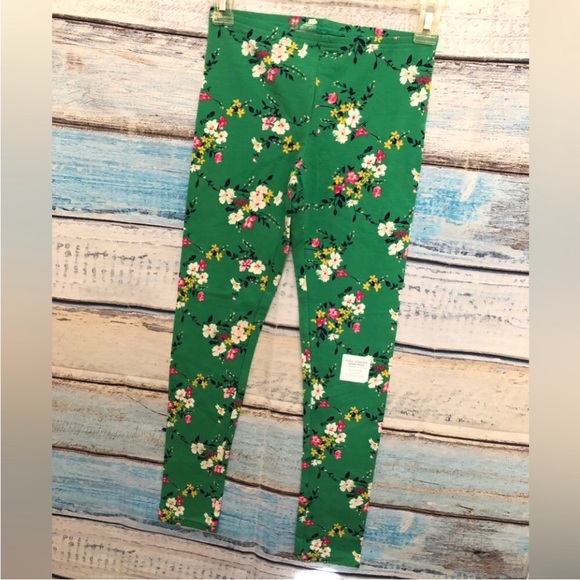 Old Navy Girls Leggings Yellow Green Blue Multi Floral 3Pack Large (10-12) - Picture 14 of 15